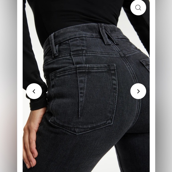 Good American Good Legs Flare in Black 287. Size 14. - Picture 3 of 9